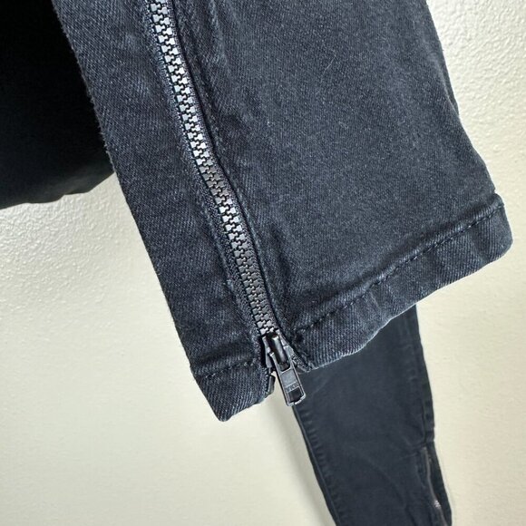 ME+EM Black Skinny Jeans High Rise Ankle Zipper Stretch Denim Women's Size 28 - Picture 4 of 5